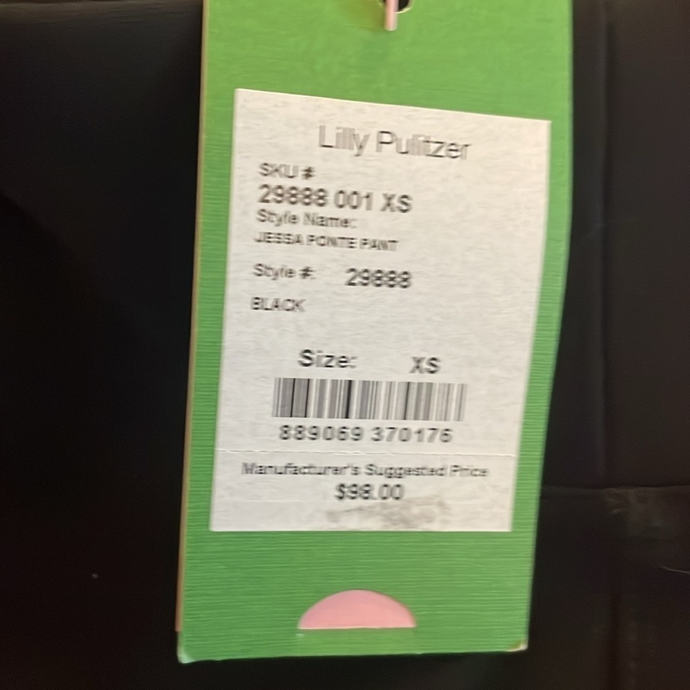Lilly Pulitzer Jessa Ponte Pants NWT Black Size XS - Picture 10 of 11